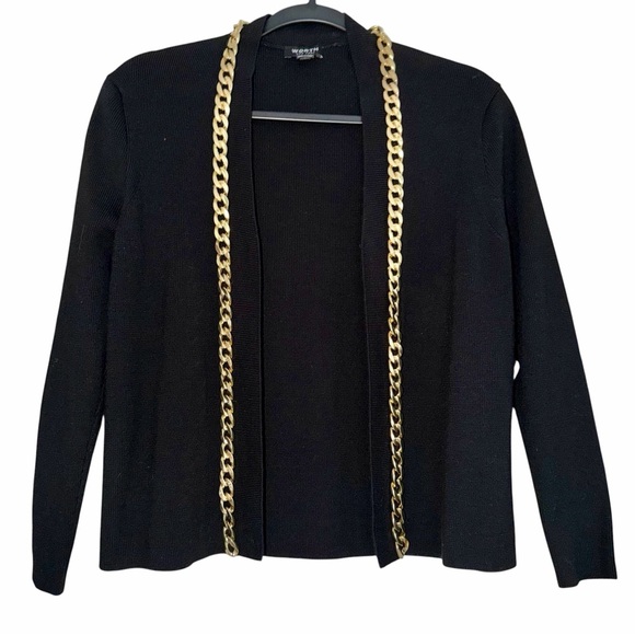 WORTH Chain Trim Cardigan/Jacket Size P